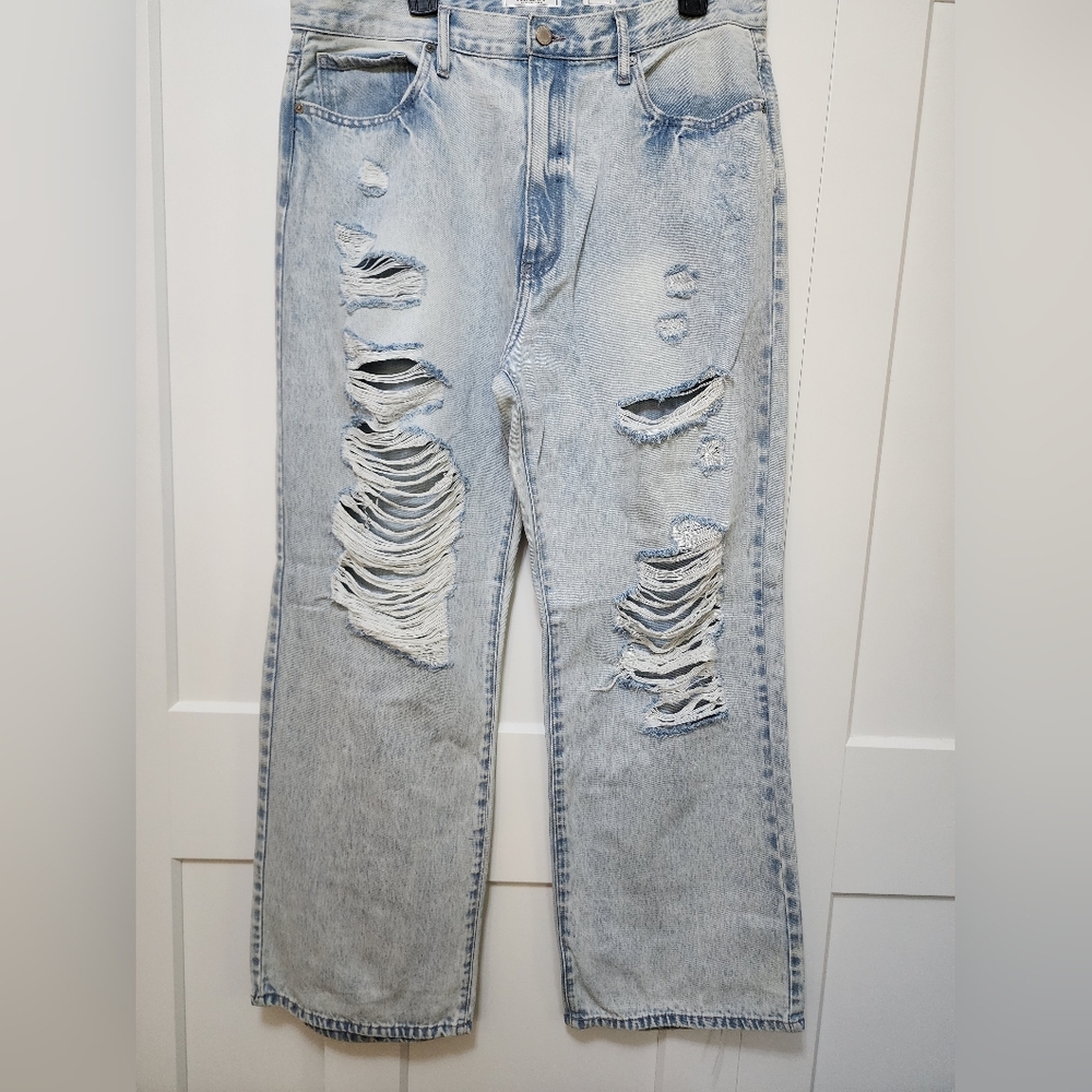 NWT Kancan By The Buckle Distressed Light Blue Womens Jeans